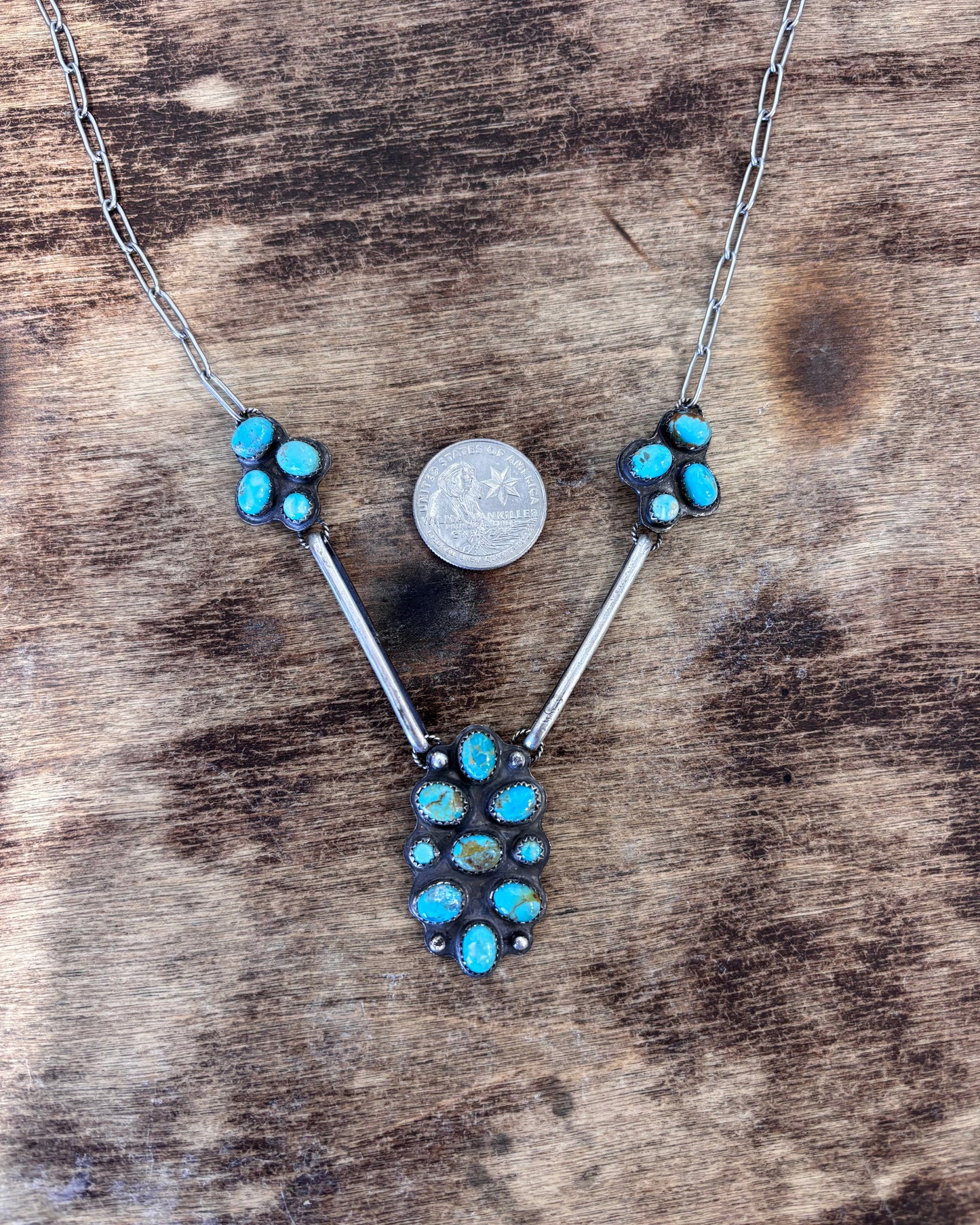 Kingman Turquoise Statement Necklace