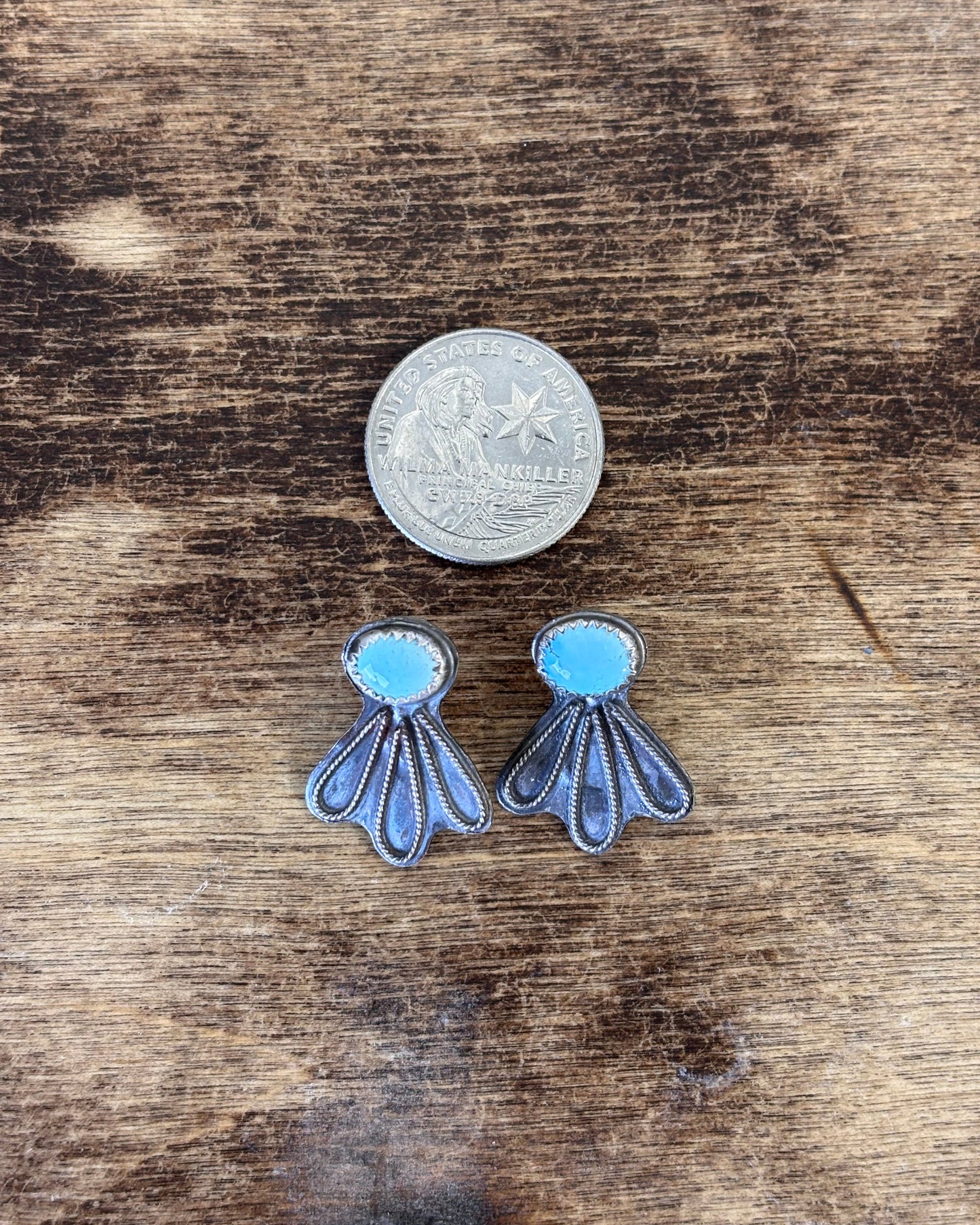 Golden Hills Turquoise Studs