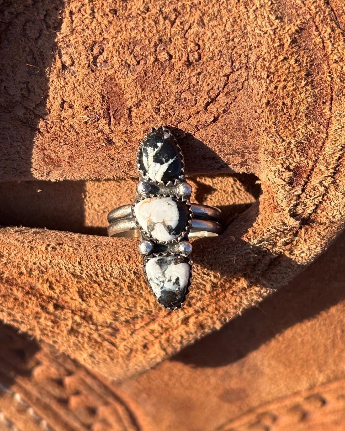 White Buffalo Size 7 Ring