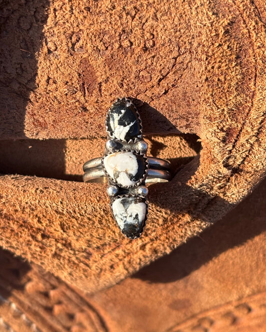 White Buffalo Size 7 Ring