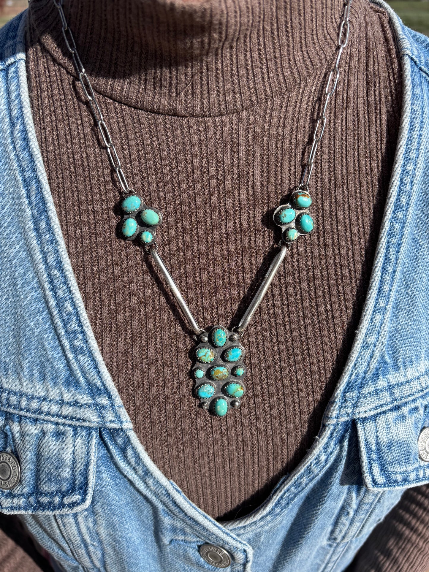 Kingman Turquoise Statement Necklace