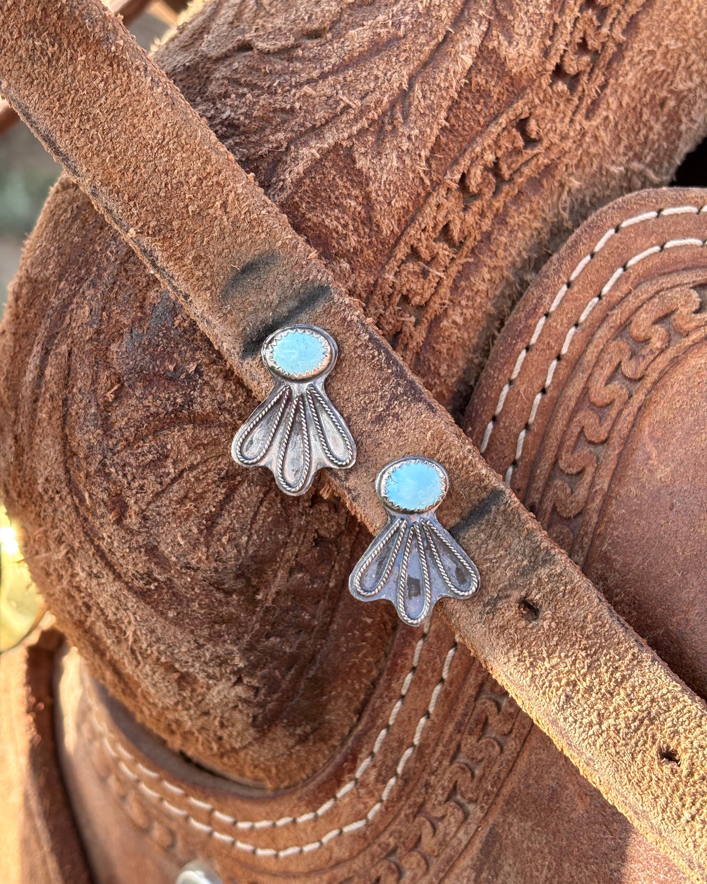 Golden Hills Turquoise Studs