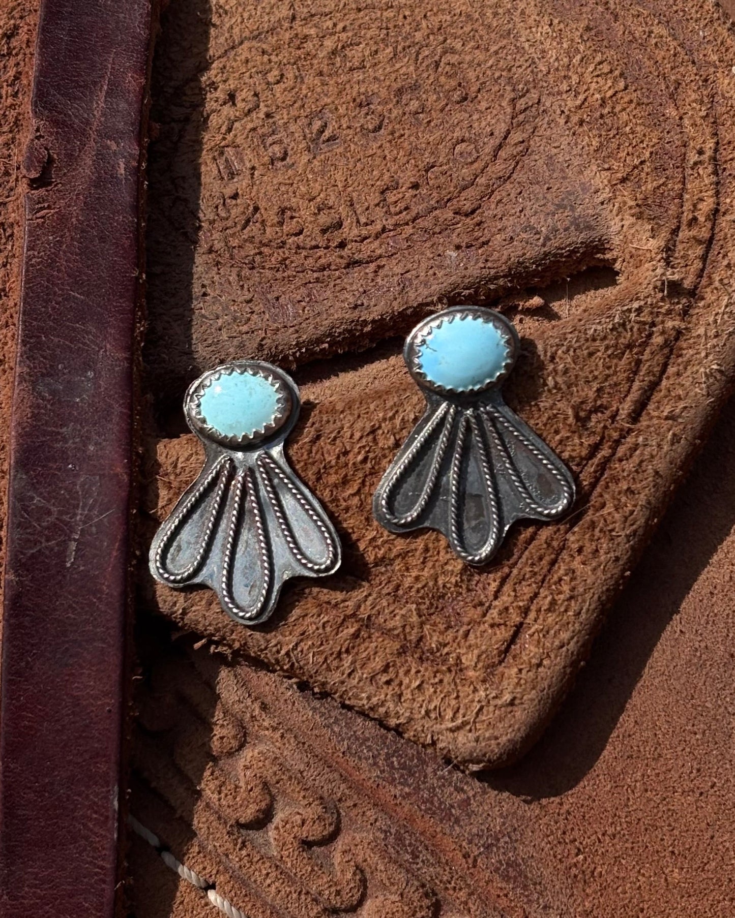 Golden Hills Turquoise Studs