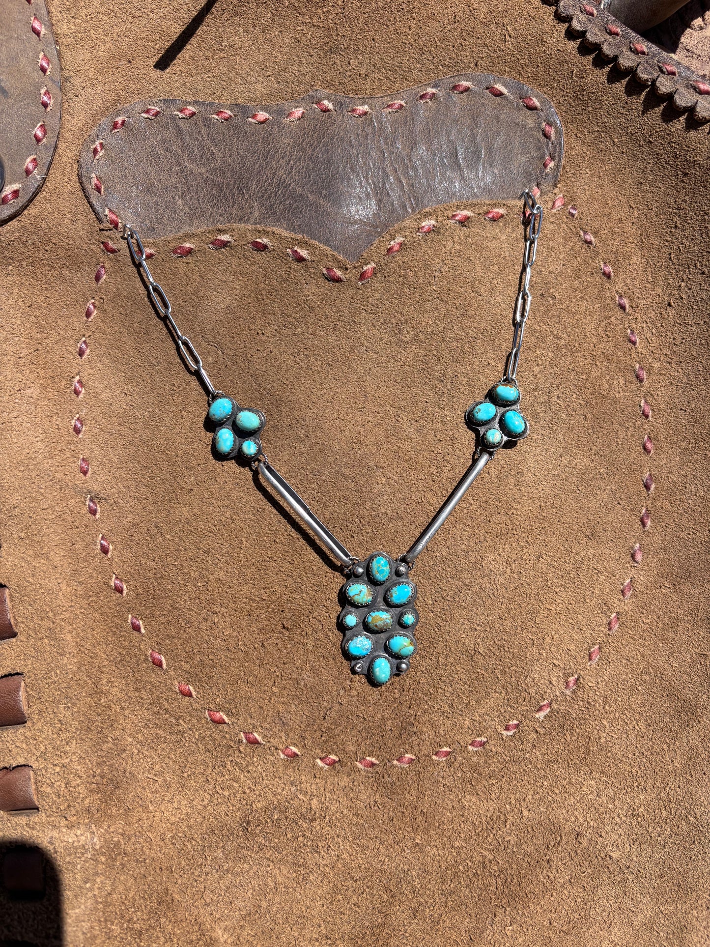 Kingman Turquoise Statement Necklace