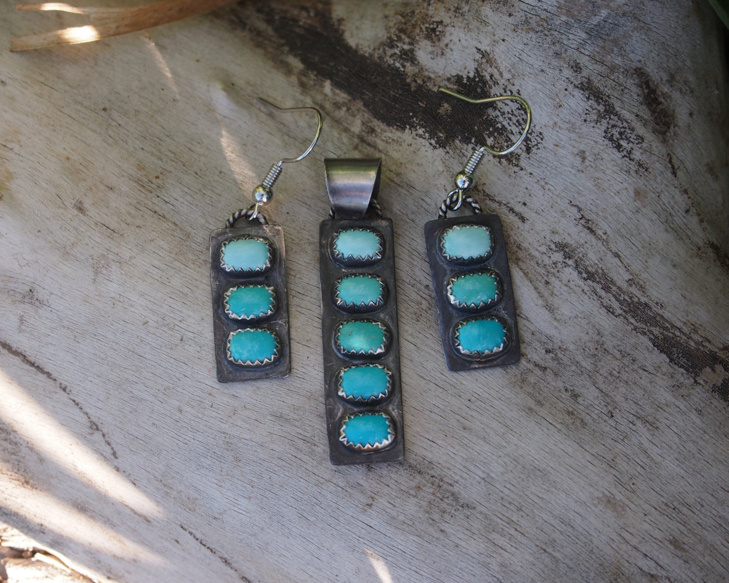 Lone Mountain Earring & Pendant Set